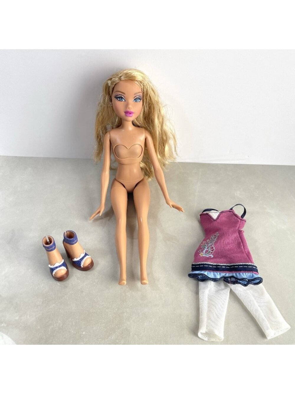 Barbie My Scene Growing Up Glam Kennedy Doll W/ Shoes Clothes Blonde Hair Works